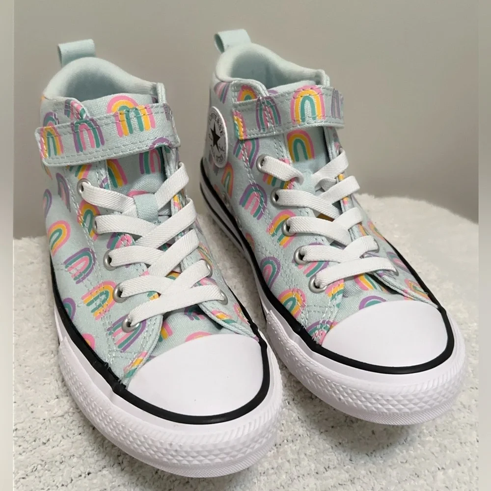 Converse Chuck Taylor All Stars Rainbows Pastel Mid-Top Canvas Sneakers